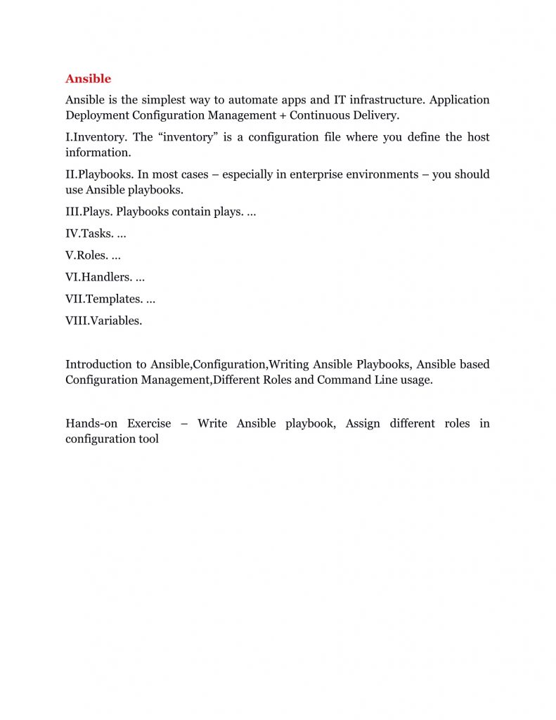 ansible training