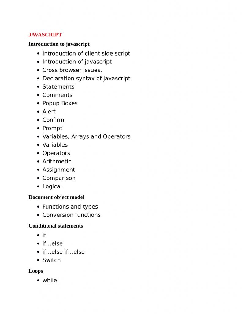 java script