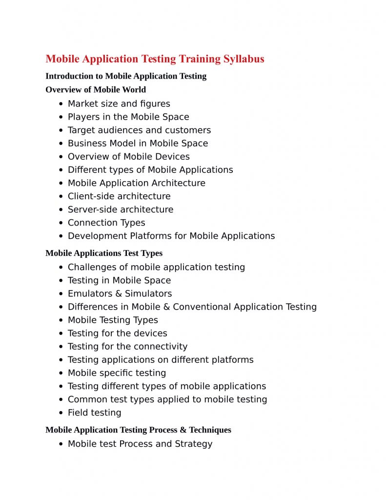 mobile testing